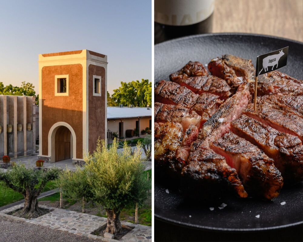 The Los Toneles winery is home to the Abrasado restaurant, a meat lover's paradise. © Bodega Los Toneles