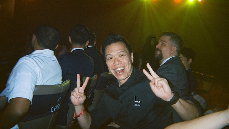 Labyrinth's chef LG Han right before the ceremony commences. (Photo by Rishi Naleendra of 2-Star Cloudstreet)
