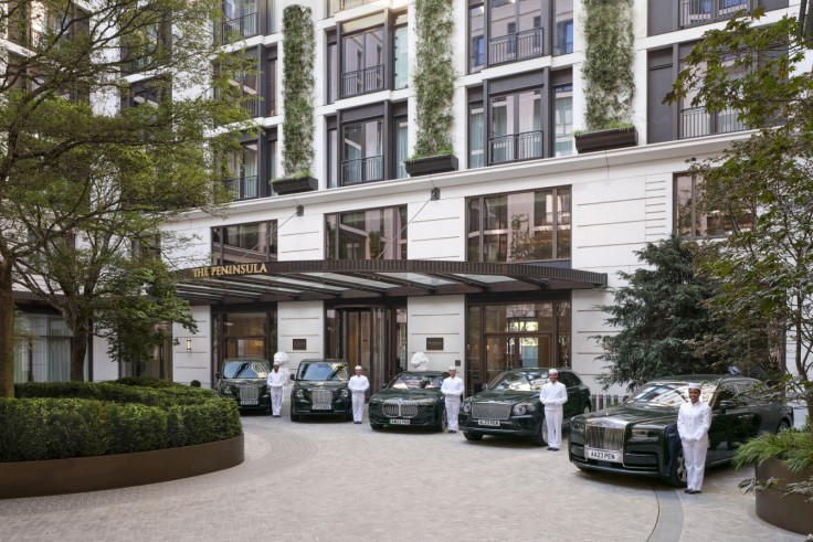 The Peninsula's fleet of cars, bringing even more luxury to the hotel. © The Peninsula London