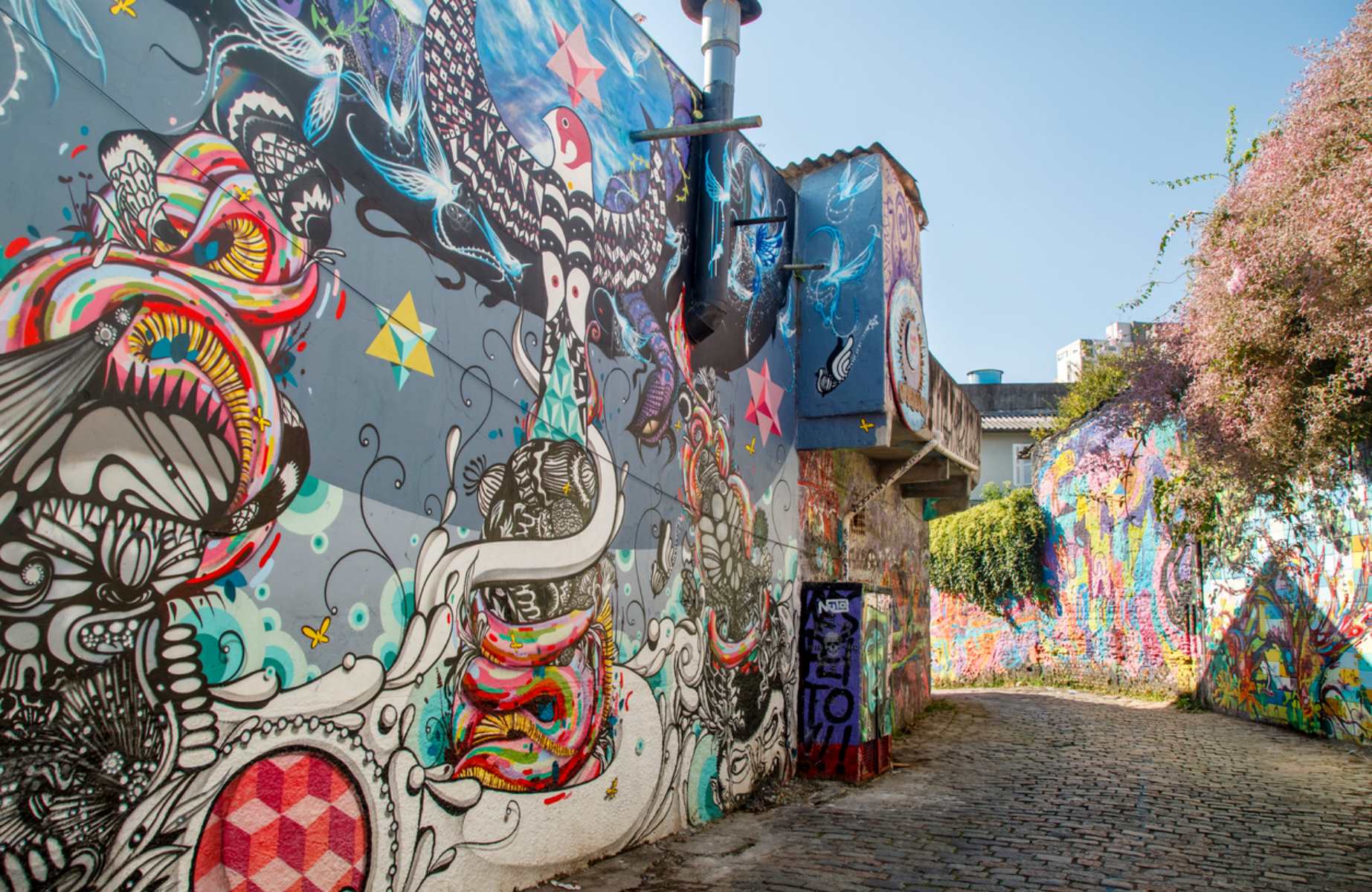 Beco do Batman, in Vila Madalena, is like an open-air gallery of urban art. © Alexandre Fagundes/iStock