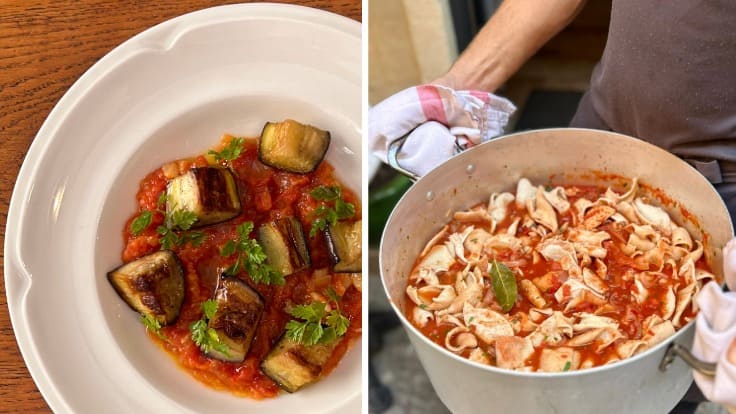 La 'bohémienne' et les tripes d'agneau à la tomate, spécialités provençales par Les Galinas © Les Galinas