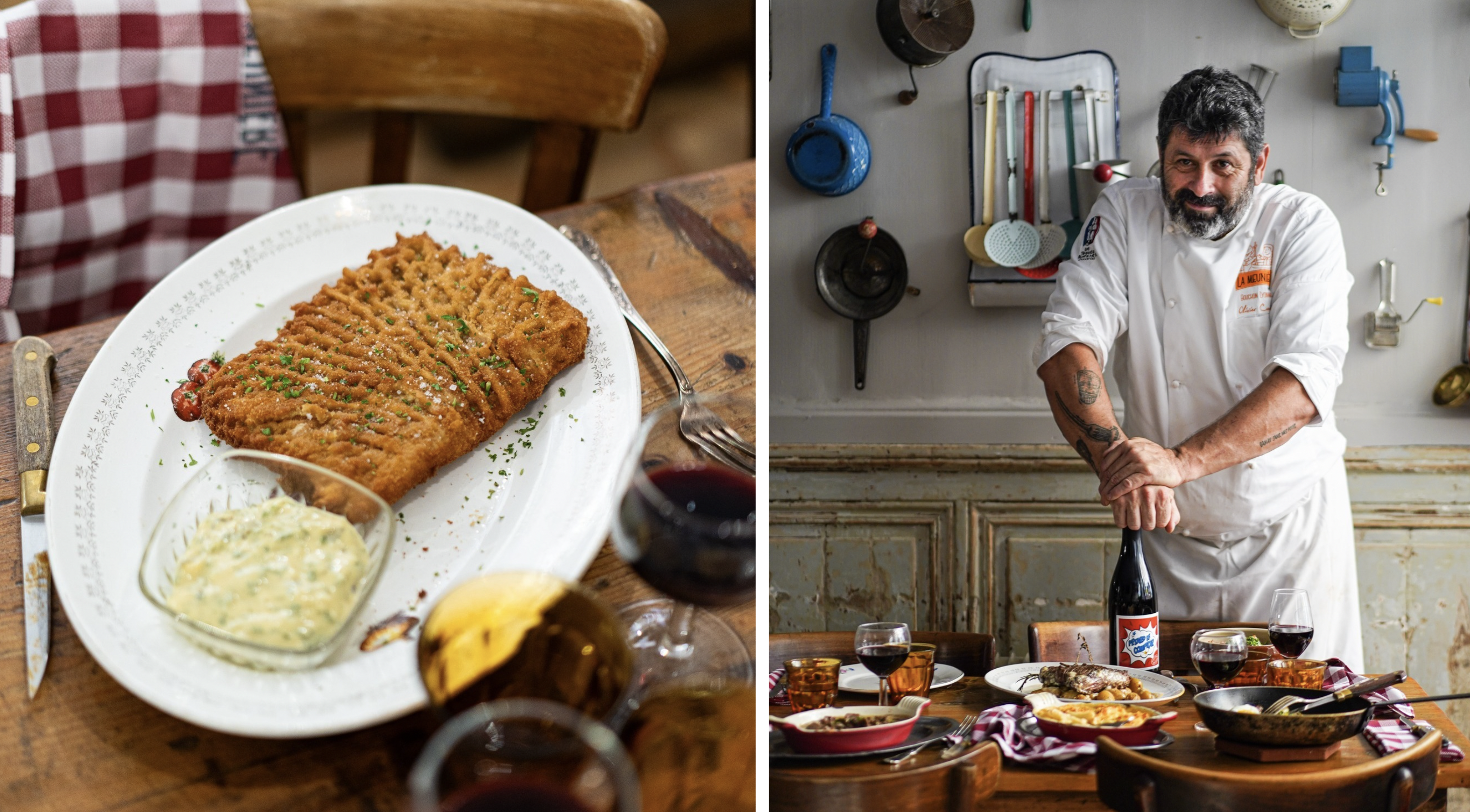 Le tablier de sapeur du chef Olivier Canal © La Meunière