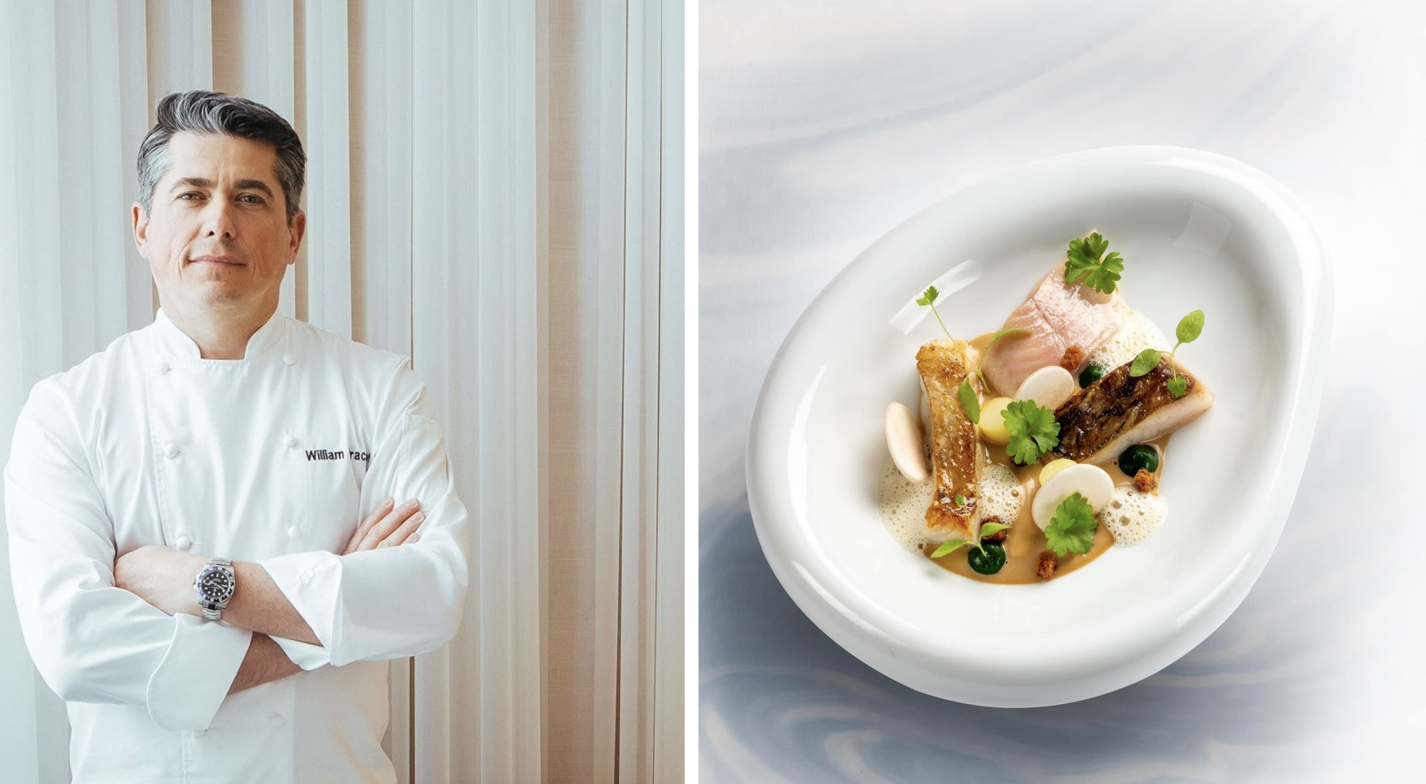 A gauche, le chef William Frachot (© Restaurant William Frachot) et à droite sa pochouse (© Pascal Etienne Lattes)