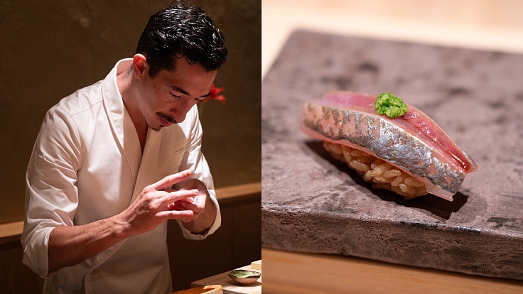 Jikasei B, Bangkok – An intimate eight-seat counter where a Portuguese chef brings his unique flair to Edomae-style Japanese cuisine. (© Jikasei B)