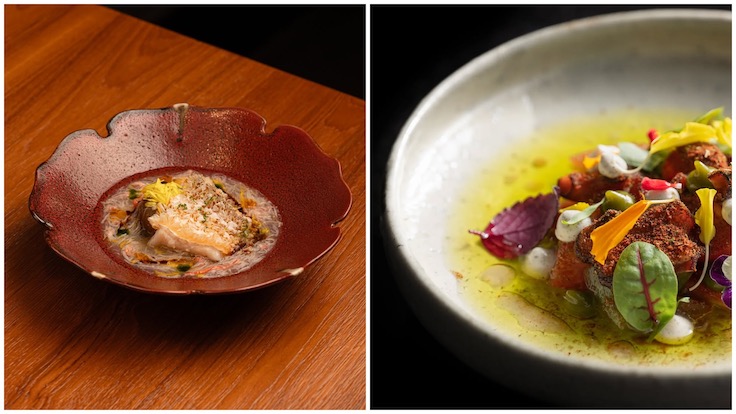 At the quay, Willow reimagines modern Asian cuisine with French techniques under chef Nicolas Tam, while JAG elevates vegetables into art with French finesse. (Photos from the respective restaurants)
