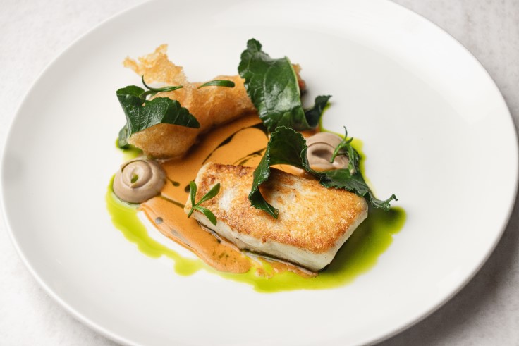 A fish dish from The Nest, where the chefs' restraint helps dishes to shine. © JP Baudey (Faydit Photography)