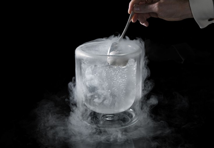 Liquid nitrogen, which you rarely saw in restaurants before Heston came along. © Jose Luis Lopez de Zubiria
