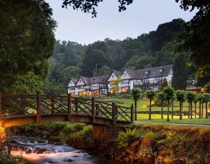 Gidleigh Park's distinctive Tudor-style exterior and splendid grounds. © Gidleigh Park