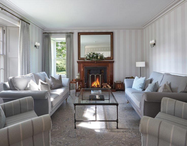 Farlam Hall's understated elegance and muted colour scheme. © Farlam Hall