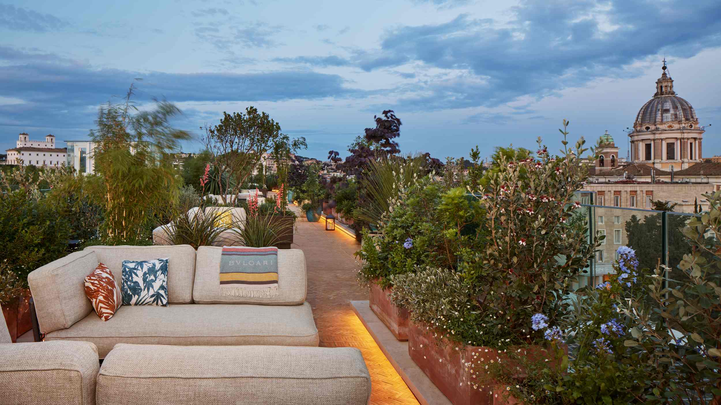 La terrazza del Bvlgari Hotel, Roma