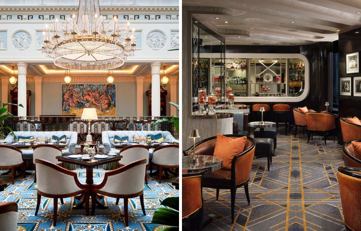 The Lanesborough Grill and The Savoy's American Bar, two of the best spots for the Thanksgiving season. © Paul Plews, The Savoy