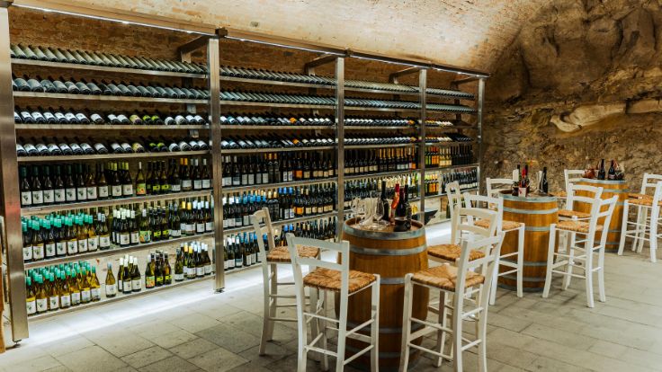  Tihanyi Vinarius' 200-year-old cellar, stocked with Hungarian wines (© Tihany Vinarius)
