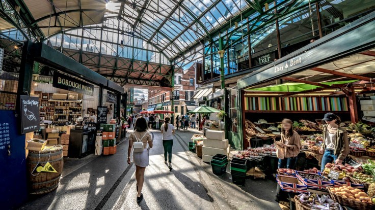 Borough Market in quiet mode, before the sea of visitors hits. © stockinasia/iStock