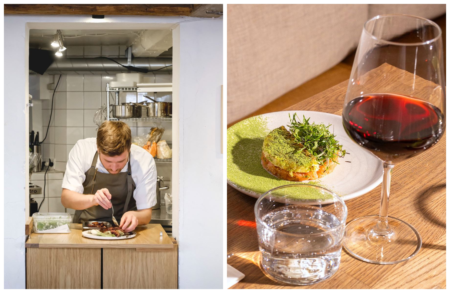 Norrlyst offers a dual experience: traditional smørrebrød and schnapps for lunch, and an elegant four-course tasting menu for dinner. © (Dennis Lehmann/Norrlyst) / (R) Norrlyst