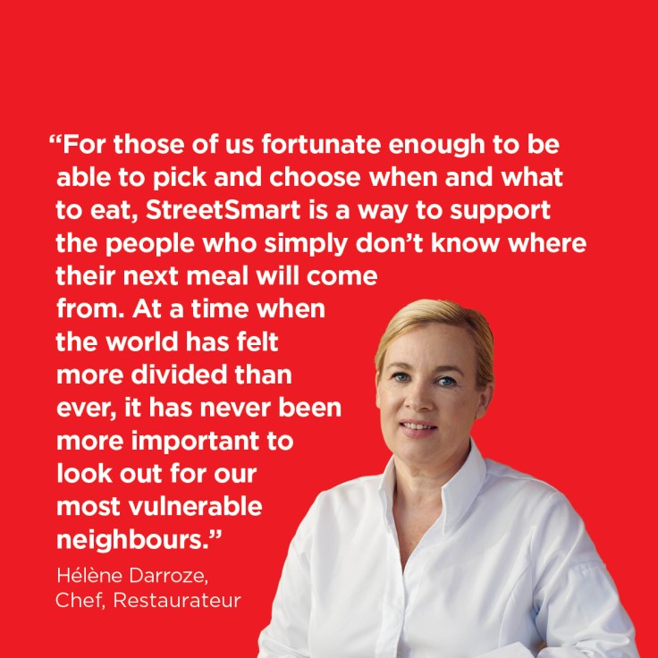 Three-Star chef and restaurateur Hélène Darroze, who supports StreetSmart