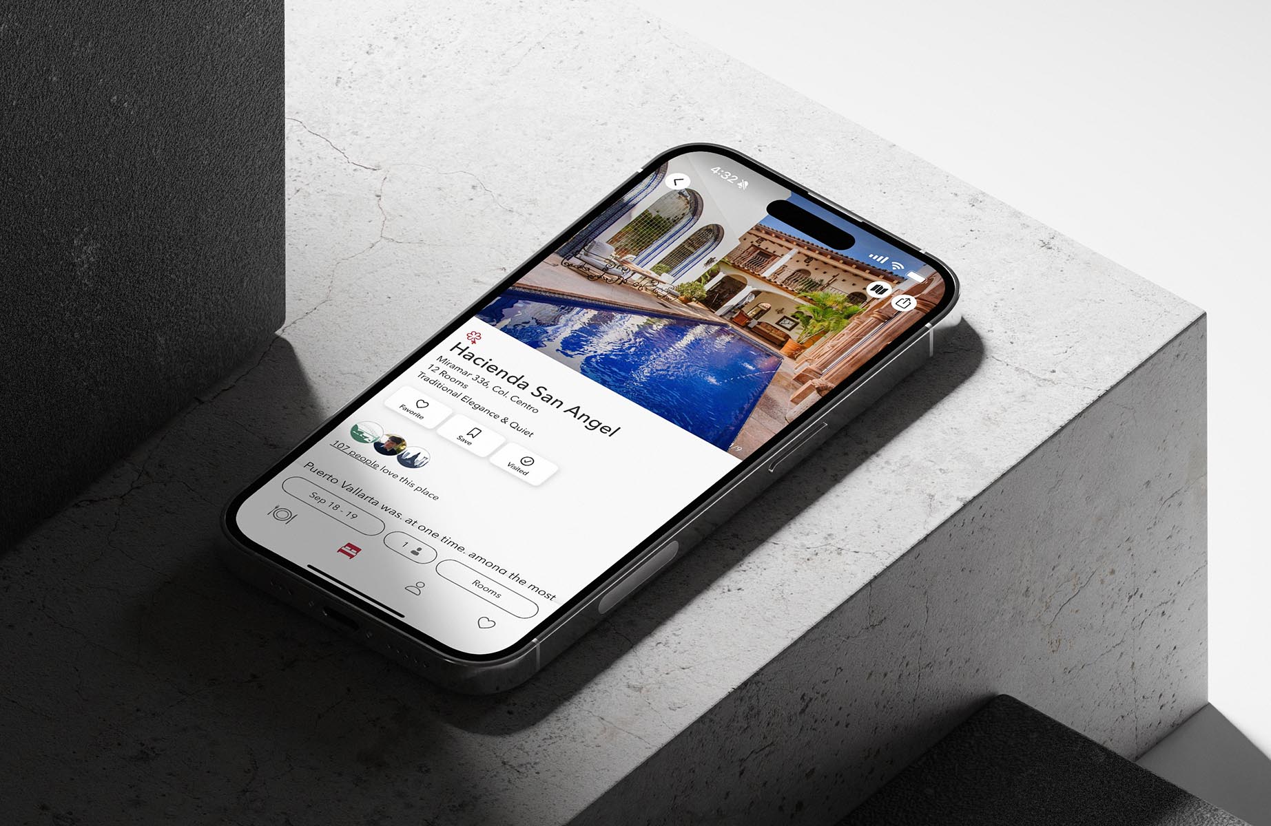 After finding your hotel, you can directly book from the application © The Michelin Guide