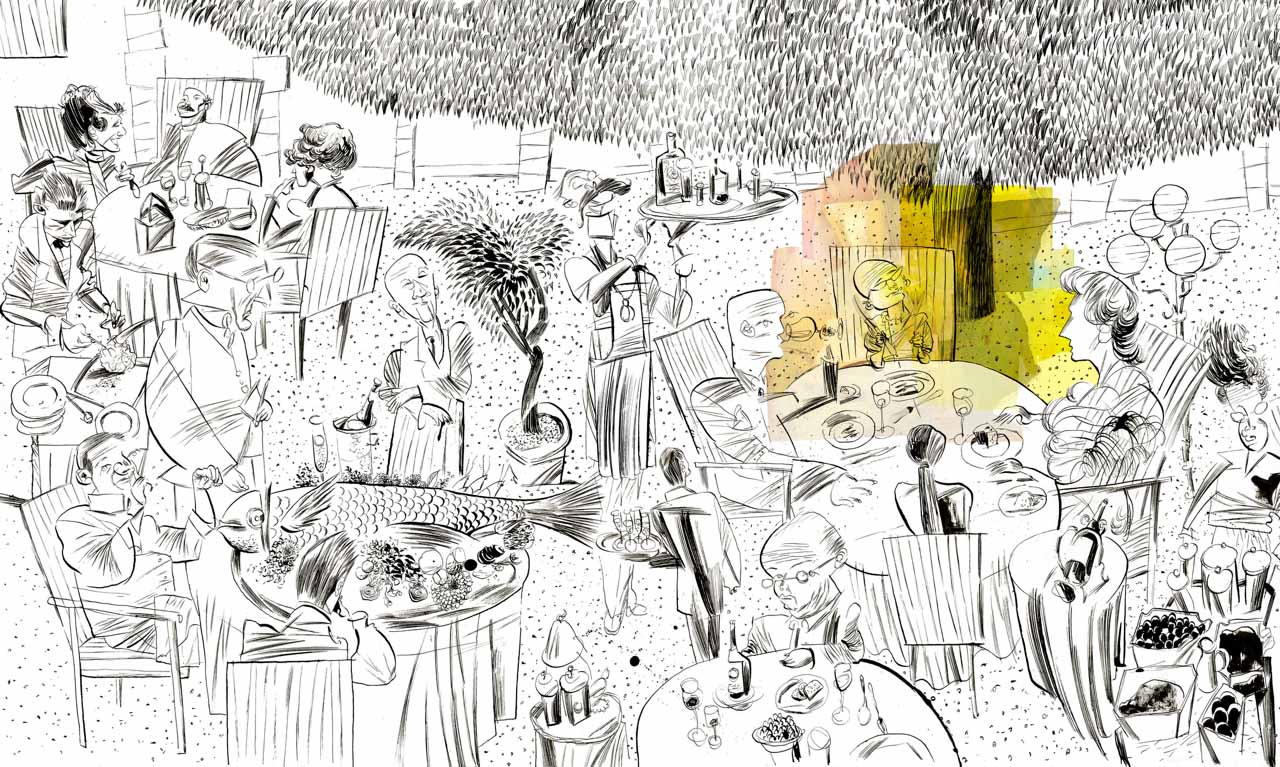La découverte de la haute gastronomie française à Baumanière : la révélation du jeune Heston Blumenthal © Dave McKean