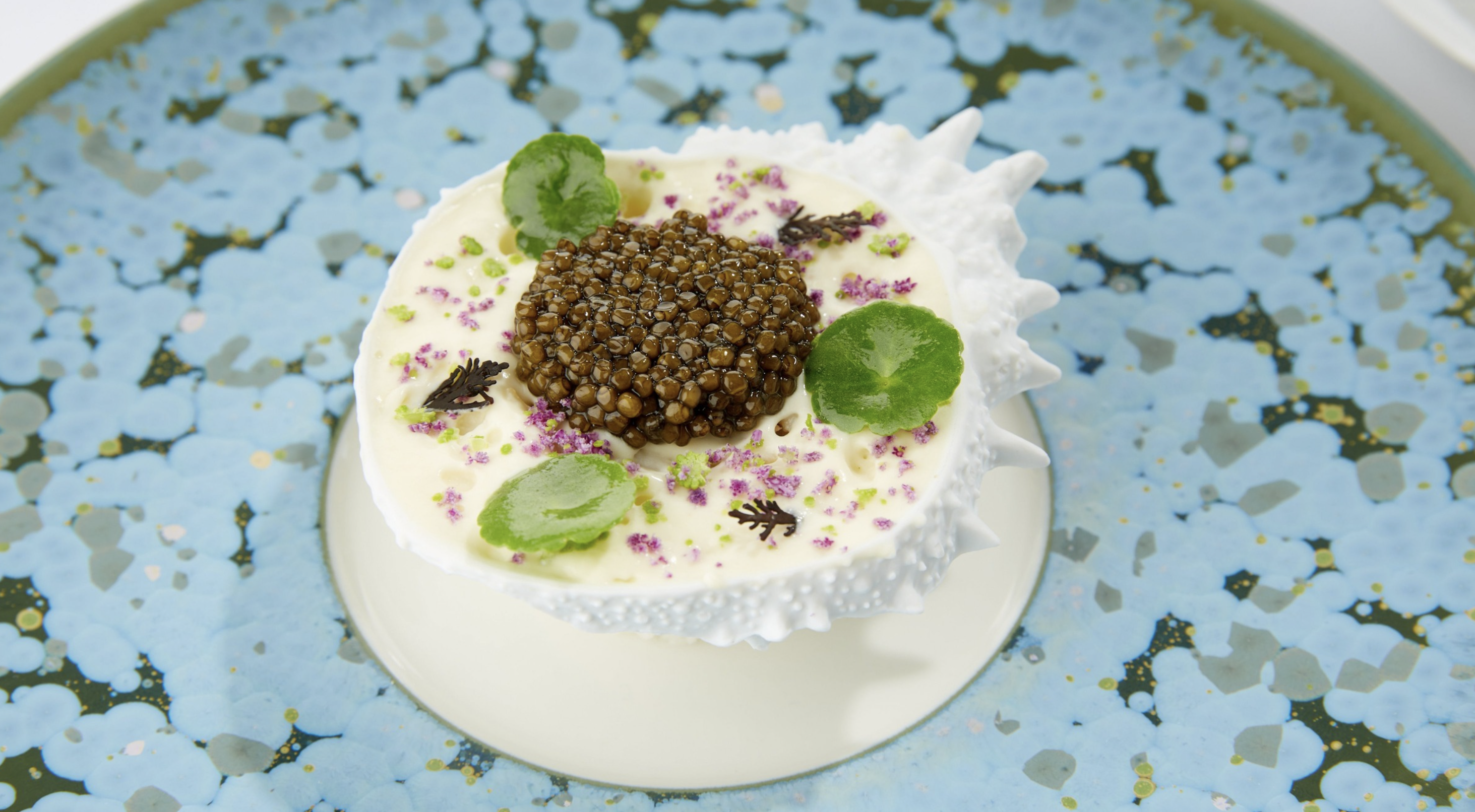 L'Araignée de mer de Christophe Moret, un des plats signature du Parc Les Crayères © Laurent Rodriguez
