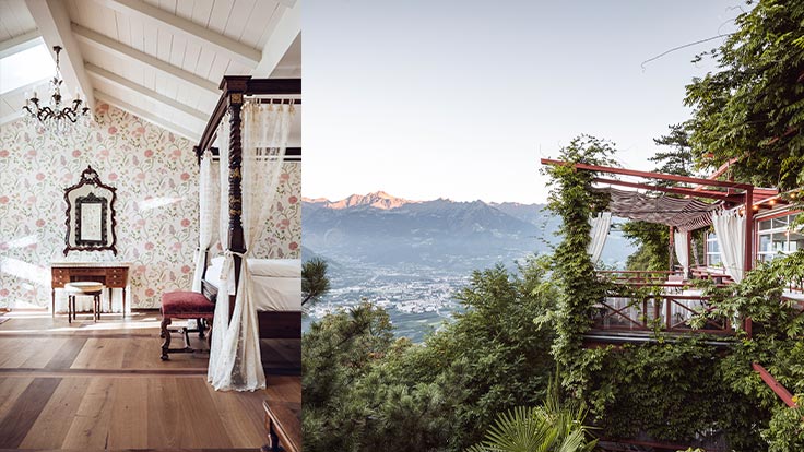 Suite und Terrasse im Castel Fragsburg © Relais & Chateaux Hotel Castel Fragsburg