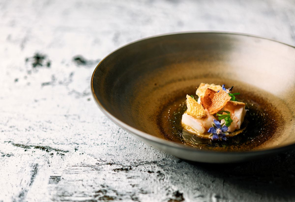 Dish in the Gourmetrestaurant Tannenhof at the hotel of the same name © Matak Studios