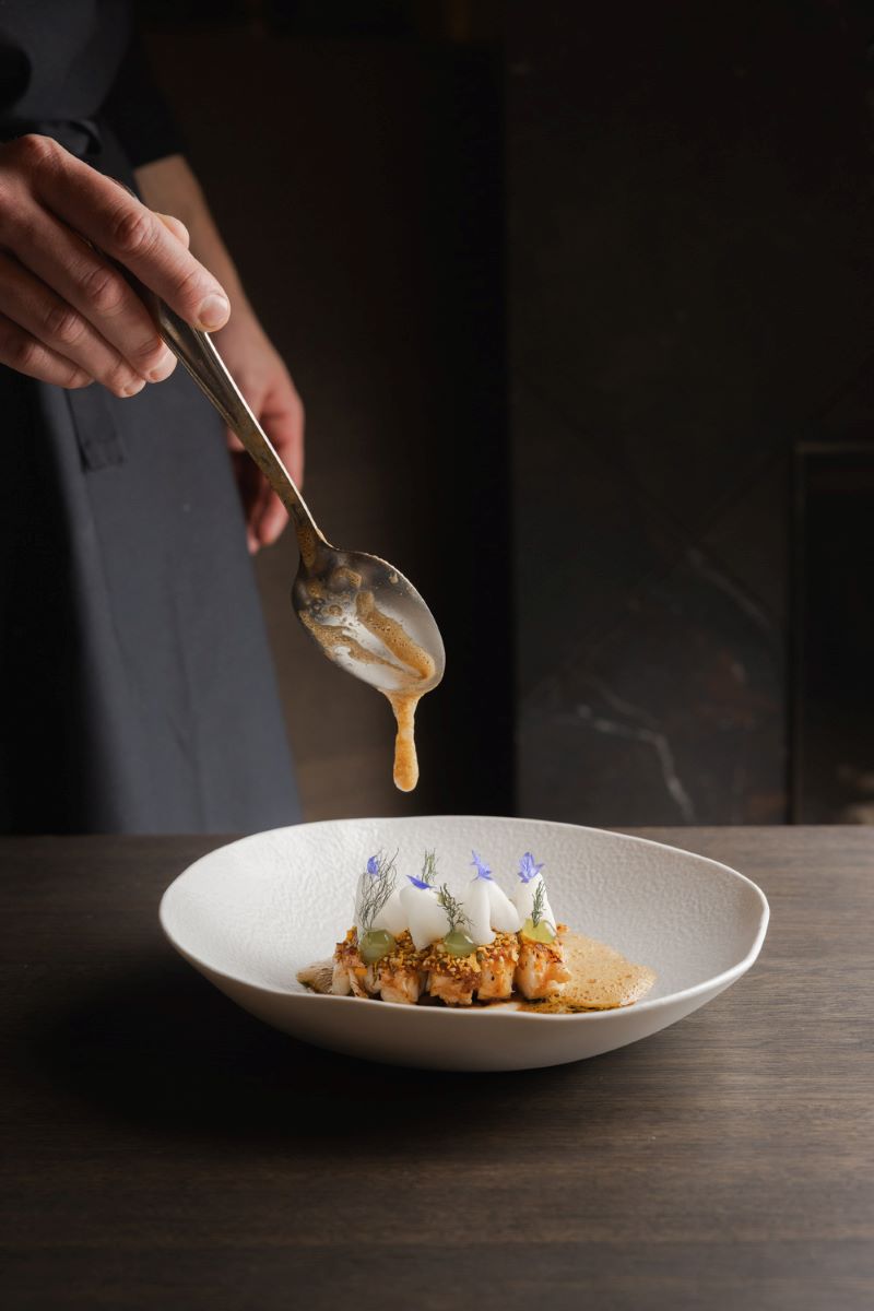 Dish of the Beef Club at the Schlosshotel Fiss © Manuel Pale