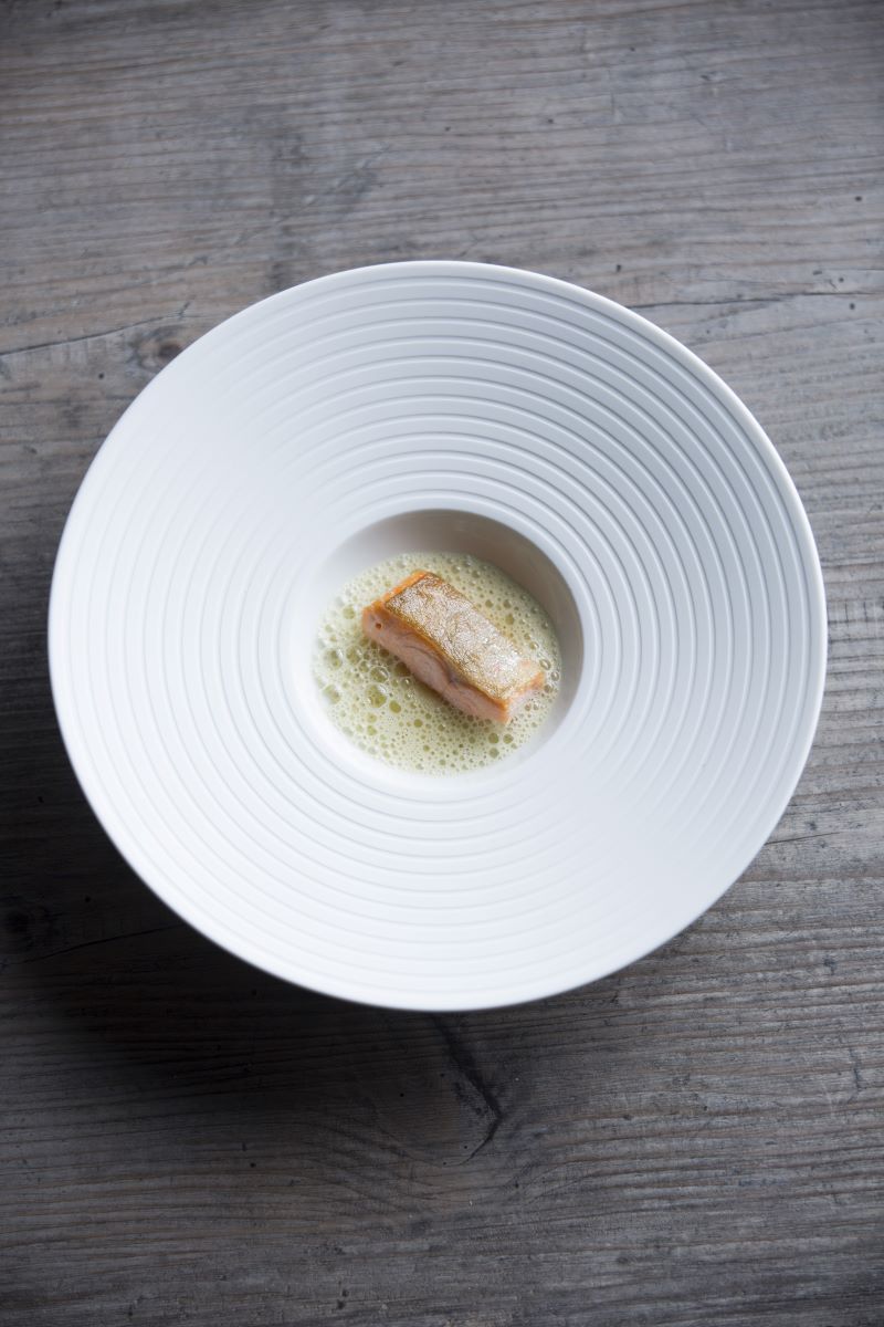 Dish in the Stüva restaurant at the Gourmethotel Yscla © Jörg Lehmann