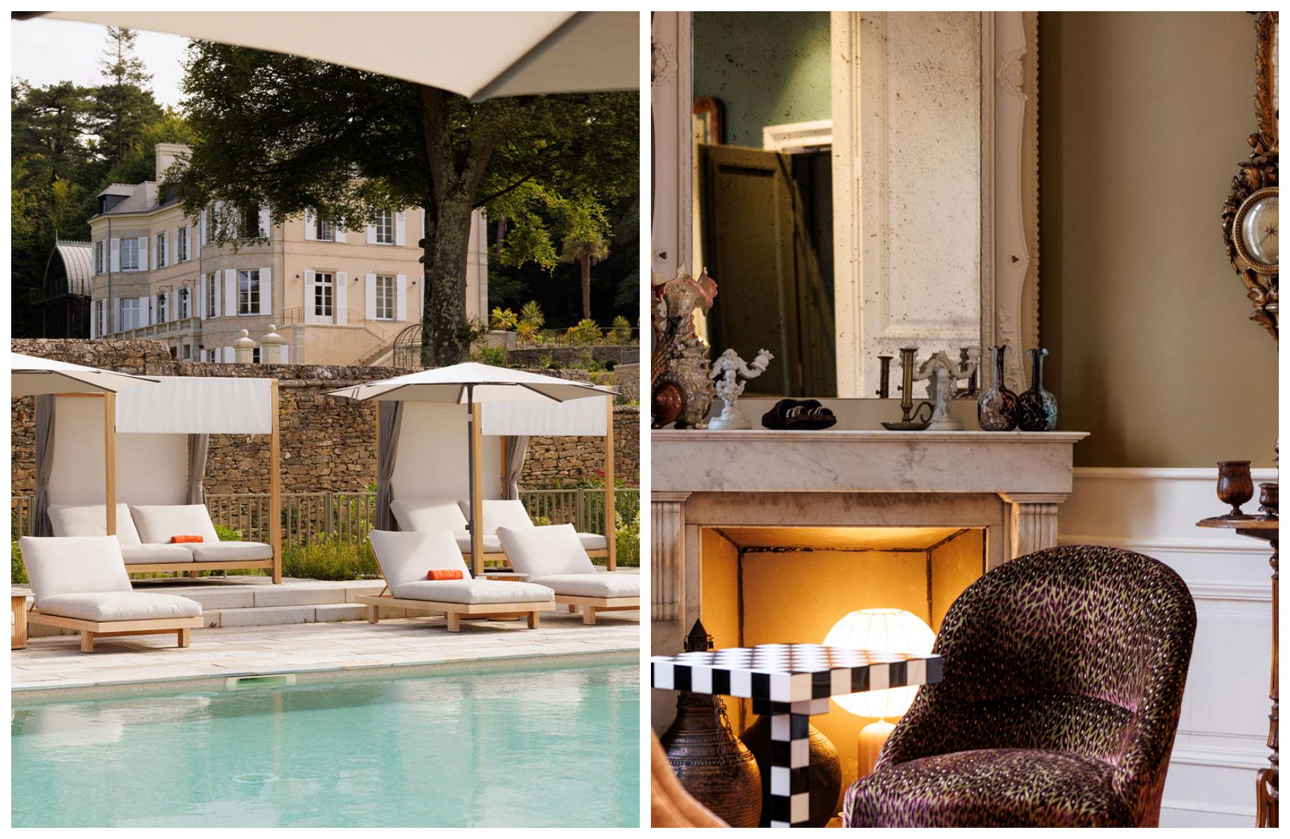 Domaine de Locguénolé, a 19th-century castle set on a wooded estate overlooking the Blavet River, which has the One-Star L'Inattendu restaurant. © Au Domaine de Locguénolé & Spa
