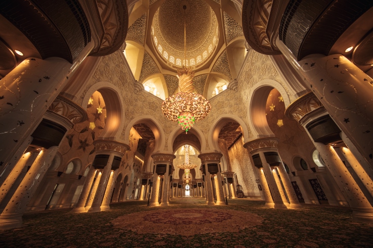 The Sheikh Zayed Grand Mosque's impressive architecture is one of Abu Dhabi's most loved places of worship. Image credit: Department of Culture and Tourism - Abu Dhabi