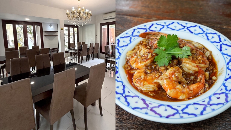 ร้านที่เด่นเรื่องกุ้ง (© Michelin)