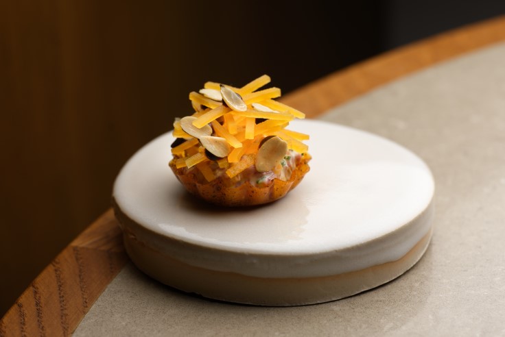 A tiny tartlet packed with flavour at Skof. © Cristian Barnett
