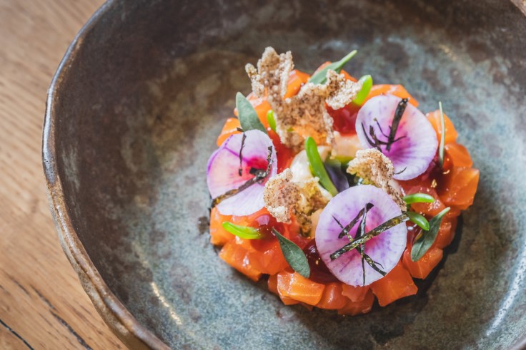 Colourful cooking from The Barn, Moor Hall's relaxed little sister. © Mark Bristol