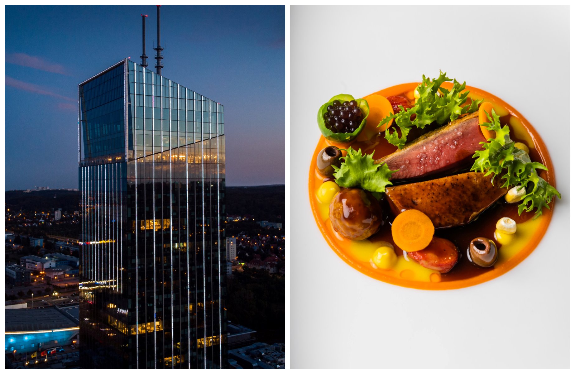 Gdańsk in Poland has some shiny new hotels with great views and heart-warming cuisine, perfect for the holidays. (L) Jakub Strzelczyk ; (R) Karol Kacperski/Arco by Paco Pérez