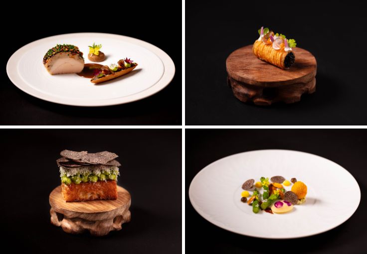 A few of Hrishikesh Desai's dishes at Cedar Tree. © Liquid Studios – Pete Crouch