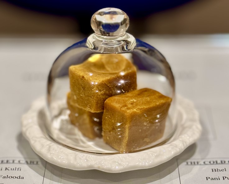Hrishikesh Desai's Amba Barfi mango and cardamom fudge. © Hrishikesh Desai
