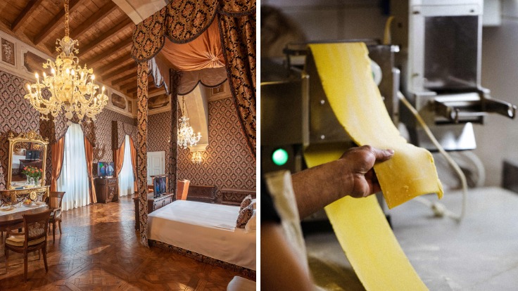 LeLe sublime hôtel Castello di Guarene mérite un petit détour, tandis que chez Consorzio on se régale de spécialités piémontaises © Castello di Guarene (G) / Consorzio (D)