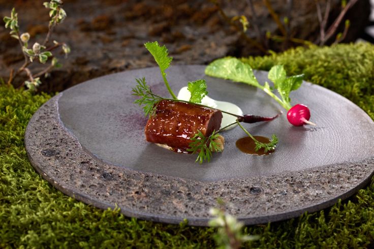 One of Moss's supremely attractive dishes. © Kári Sverrisson