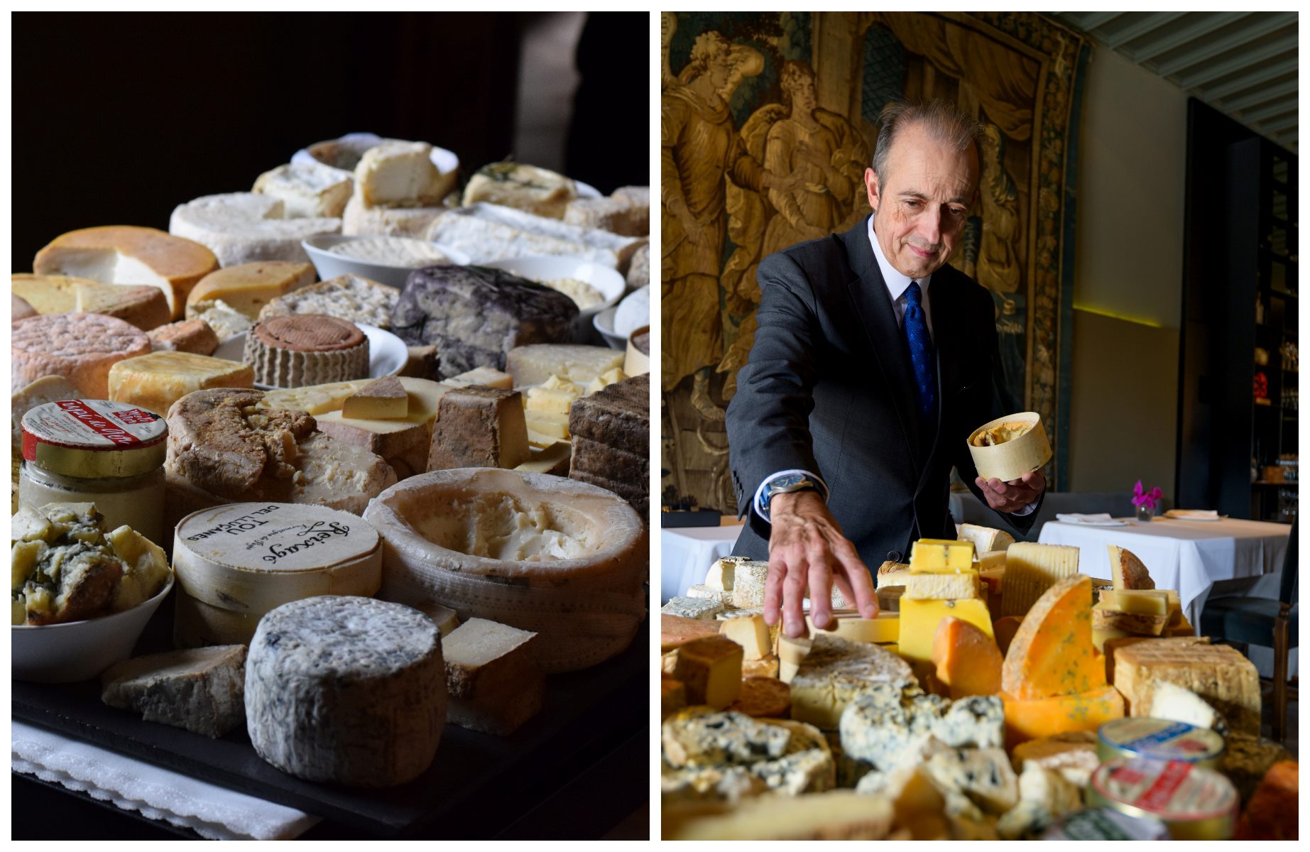 El elemento diferenciador de los quesos de Castell Peralada es ofrecer el mismo queso en diferentes estados de maduración. © Castell Peralada