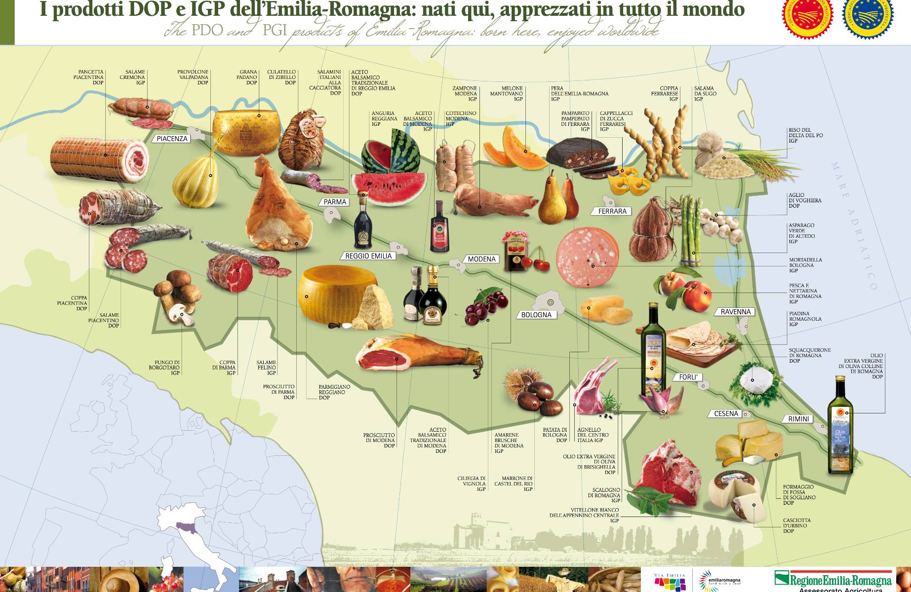 Gastronomic Products of Emilia Romagna