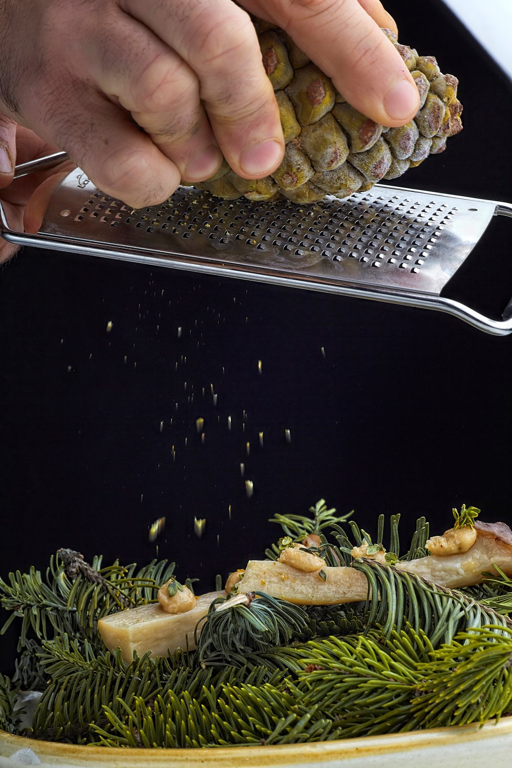 Uno de los platos de Converso, donde se combinan los sabores propios de las tierras de Valladolid. © Castilla Termal Hoteles/Converso