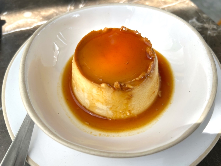 This tasty custard topped with caramel has a perfectly balanced sweetness. Image credit: The MICHELIN Guide