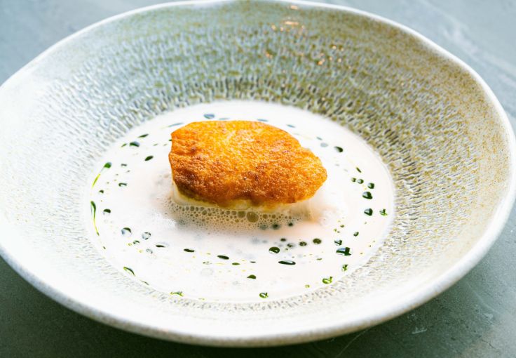 Minimalist plating that belies the fulsome flavours in each dish at The Schelly. © Phil Rigby