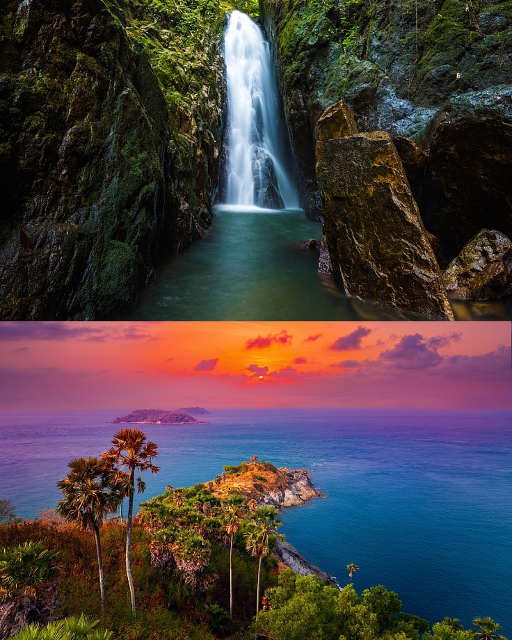 Chase waterfalls at Bang Pae, then catch the sunset at world-famous Promthep Cape. (© Shutterstock)