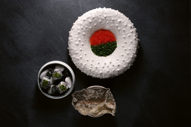 A fish dish from Pavāru māja in Līgatne, which is highlighted with a Green Star (© Ieva Anderson)