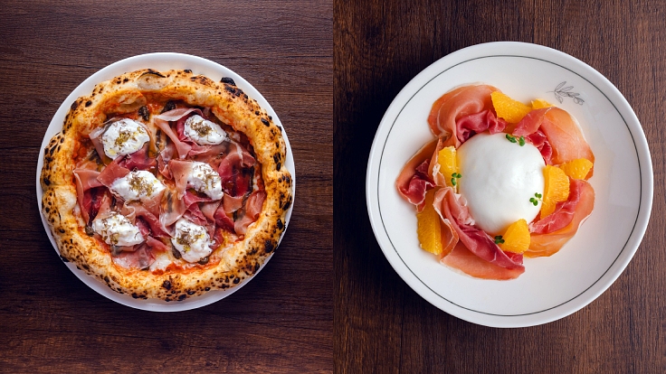 Wood-fired Neapolitan pies and Mediterranean comfort in Phuket. (© Five Olives)