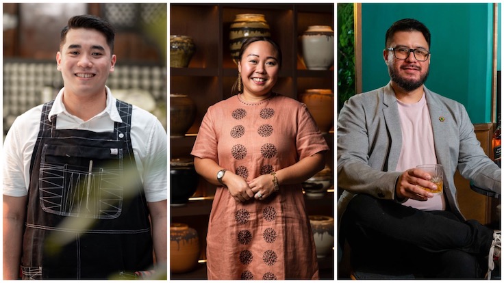 Meet the Special Award winners of the inaugural MICHELIN Guide Manila and Environs & Cebu: Don Patrick Baldosano of Linamnam, Erin Recto of Hapag and Benjamin Leal of Uma Nota. (Photos from the respective winners)