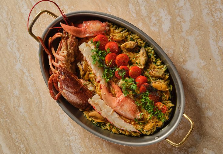 The Greek cuisine at Myrtos, a new opening from Chef Asimakis Chaniotis. © Claude Okamoto