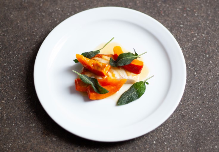 Scottish Brill, Red Kuri, Squash and Sage at Montrose, Edinburgh. © Abi Radford