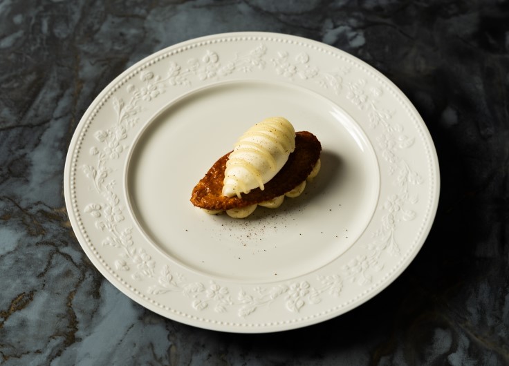 A dish from The Pullman, which is housed inside two original Orient Express train carriages. © Eric Harford