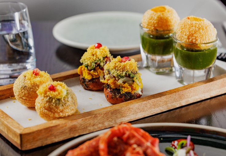 Snacks from Pravaas in South Kensington. © Pravaas