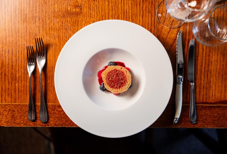 A dessert from Simon Bonwick's latest characterful dining pub. © Crown